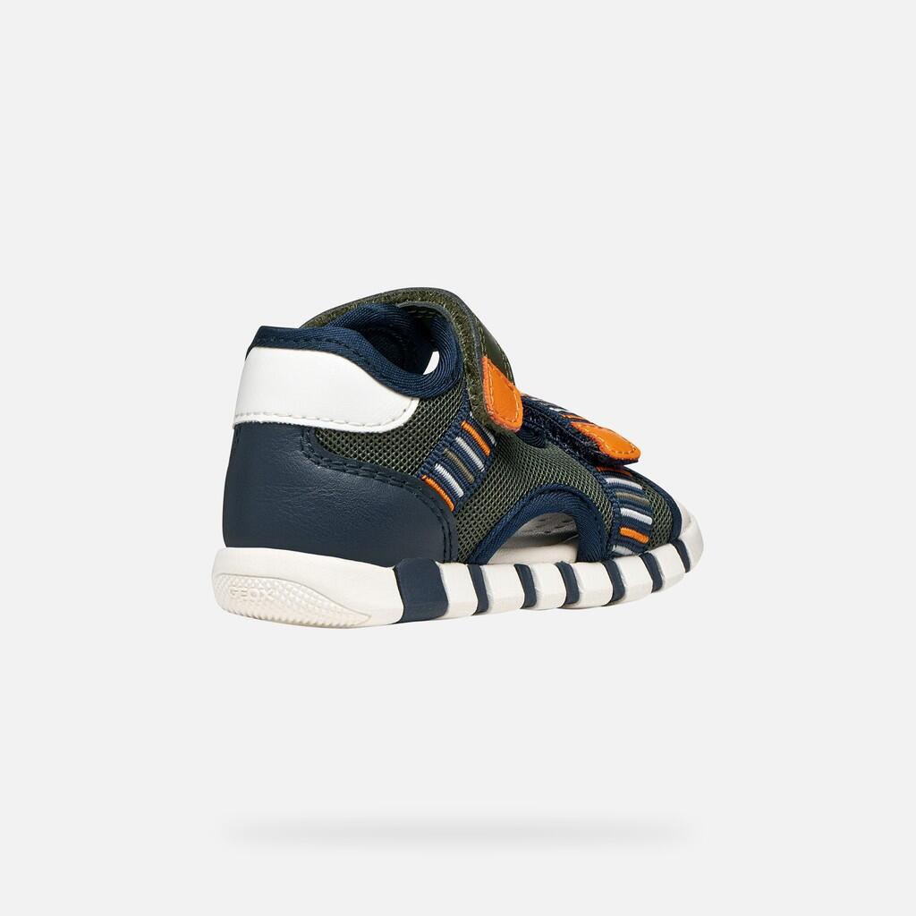 Sandales Bébé Garçon SANDAL IUPIDOO BABY BOY Vert Foncé/Orange 6/7