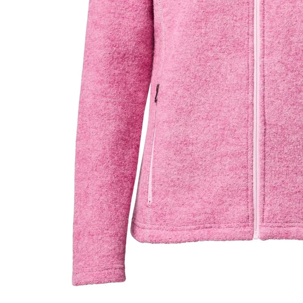 Gilet zippé en laine pour femme Beata rose fuchsia - Rose 2/4