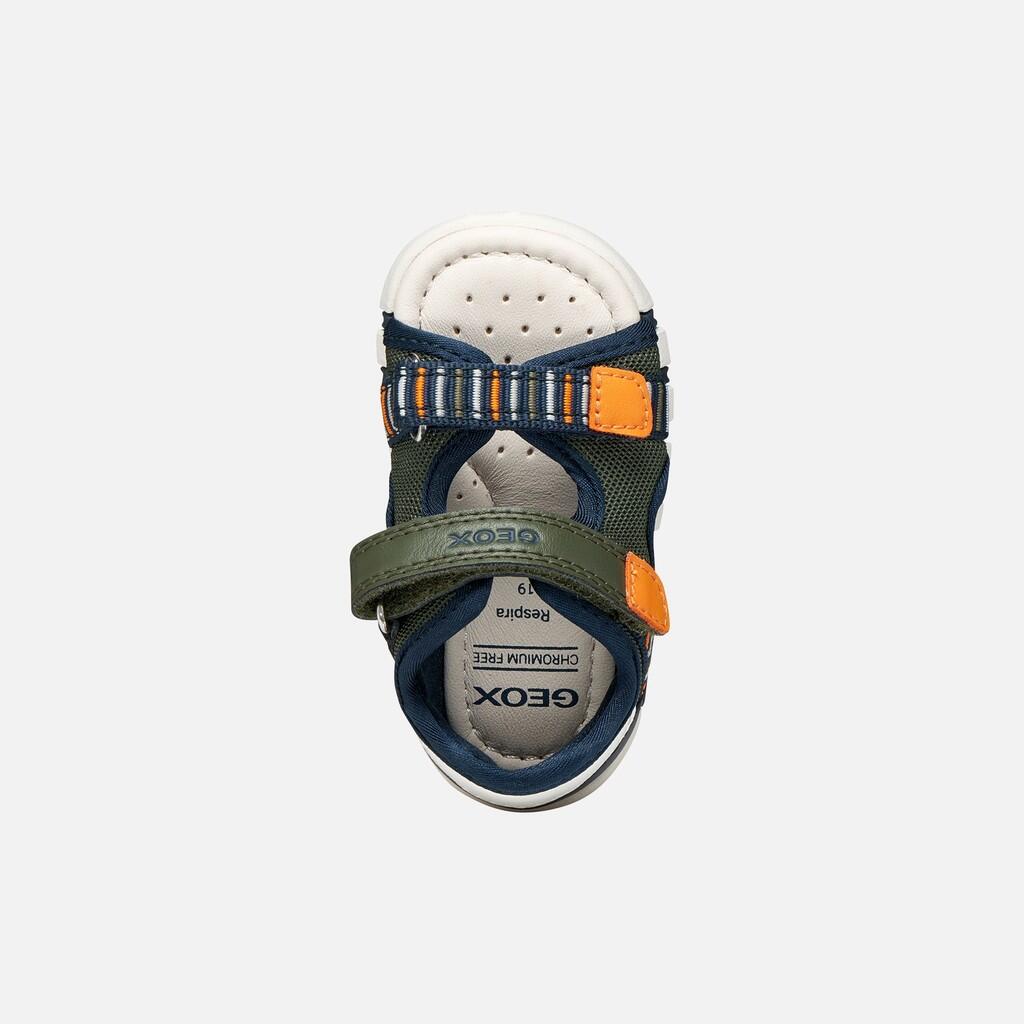 Sandales Bébé Garçon SANDAL IUPIDOO BABY BOY Vert Foncé/Orange 7/7