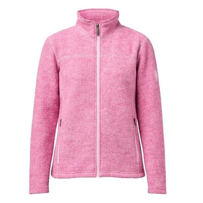 Wollen dames full-zip vest beata fuchsia pink - roze