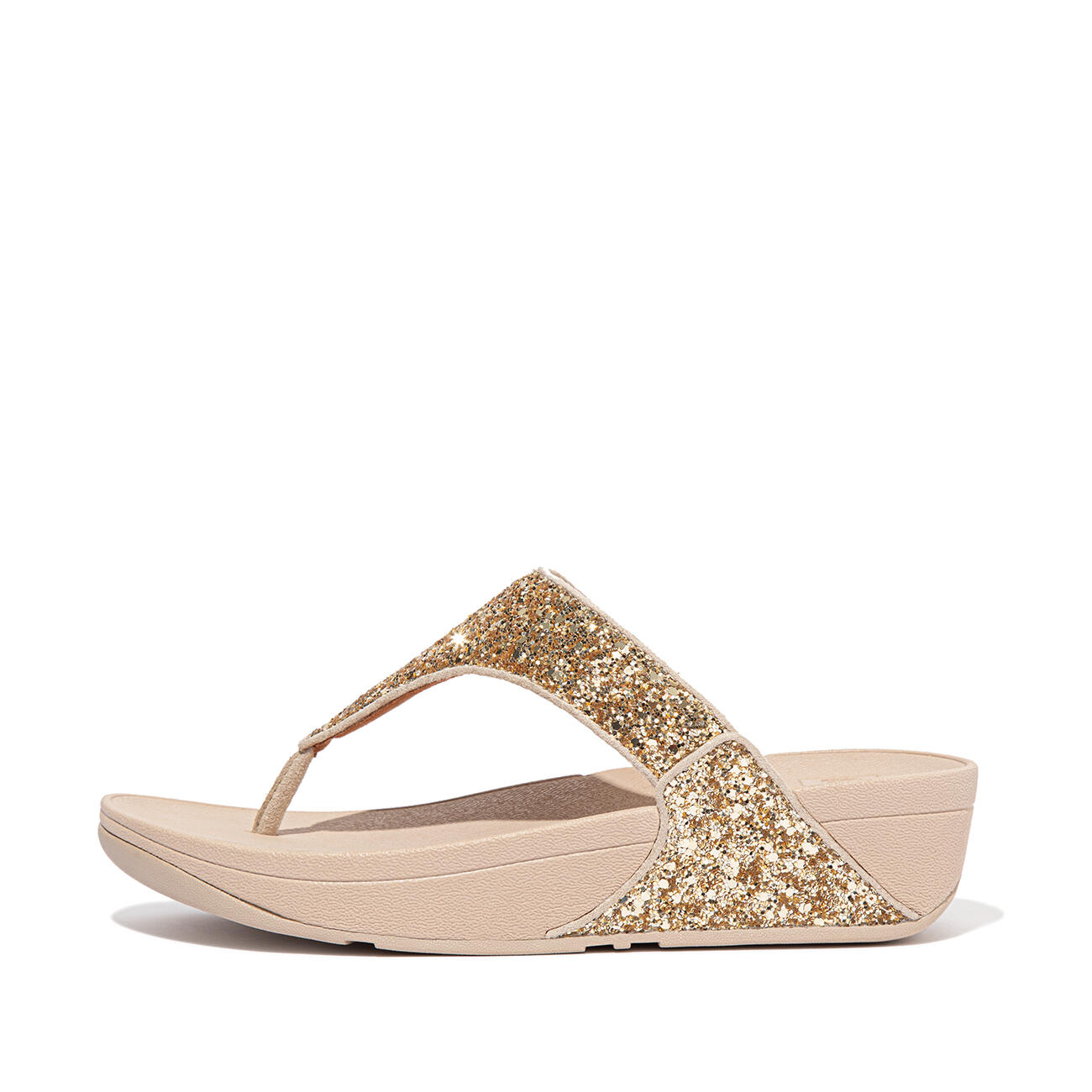 FITFLOP FitFlop Lulu Glitter Toe-Thongs PU Glitter  PLATINO 37 3/7