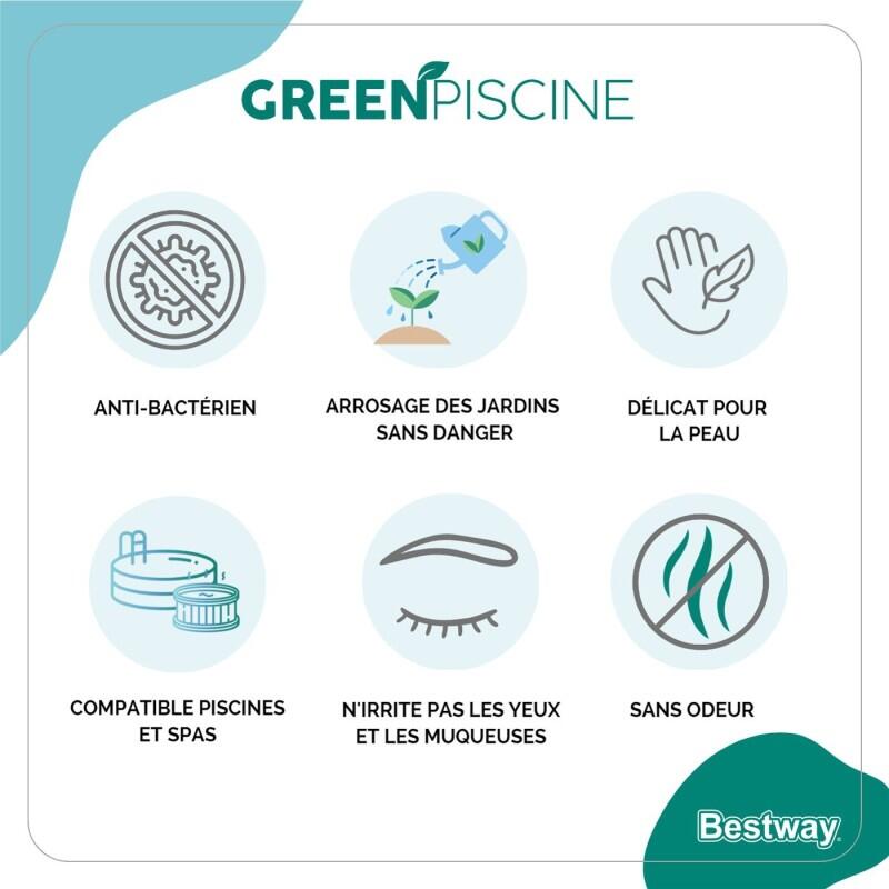 Bestway Produit de traitement piscine Greenpiscine 1 Litre 2/3