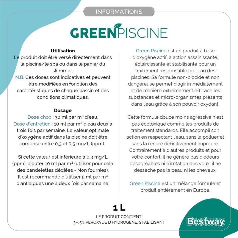 Bestway Produit de traitement piscine Greenpiscine 1 Litre 3/3