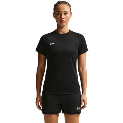 Nike dri-fit damesshirt wedstrijd, korte mouw, zwart