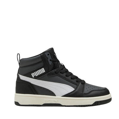 Puma rebound v6 mid kinderschoenen zwart 29