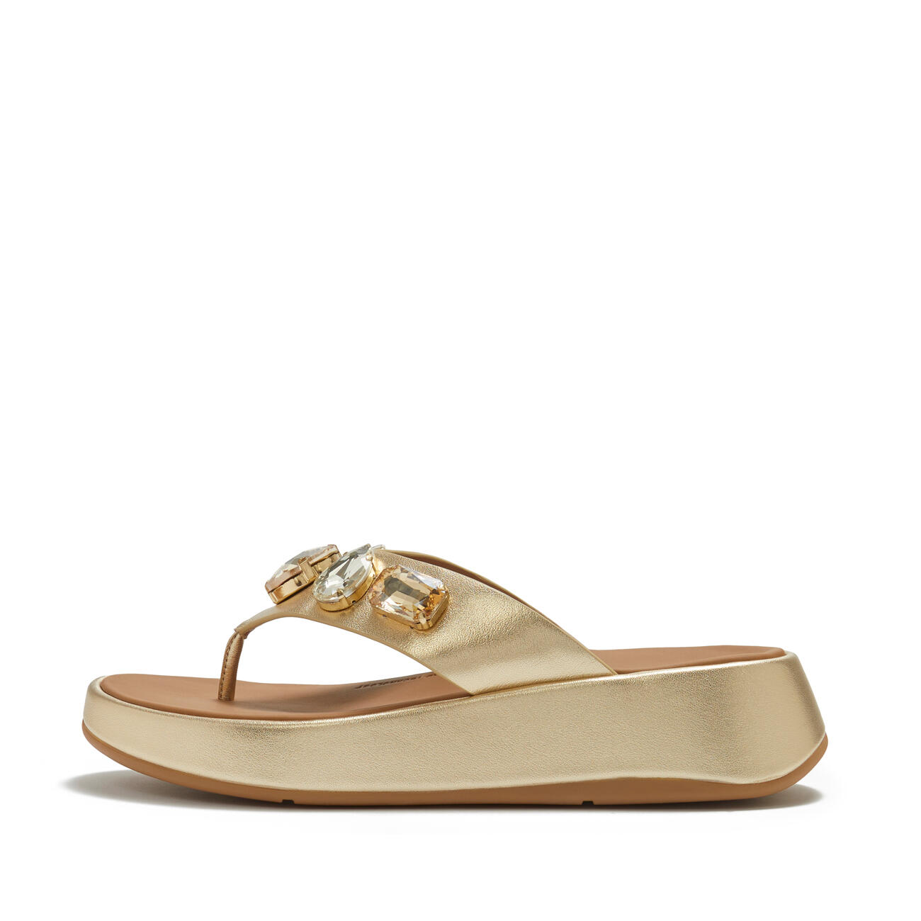 FitFlop F-Mode Sandales à bride avant en cuir Ultra-Jewel 3/7