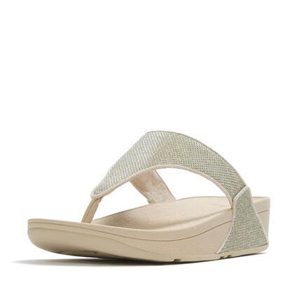 FITFLOP FitFlop Lulu Shimmerglitz Toe-Post Sandals ZWART 43