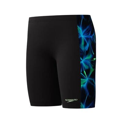Speedo jongens zwemjammer sprint panel zwart/groen