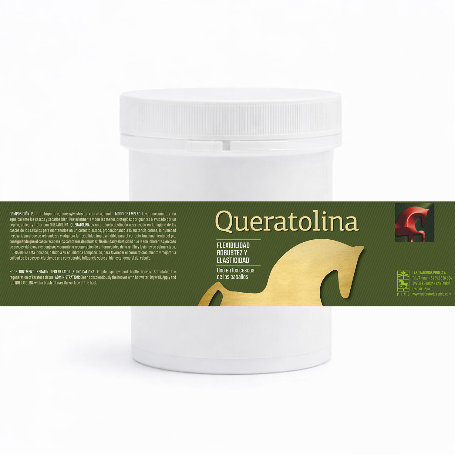 Cuidado Cascos Caballos LABORATORIOS PINO Queratolina 500 ml 2/5