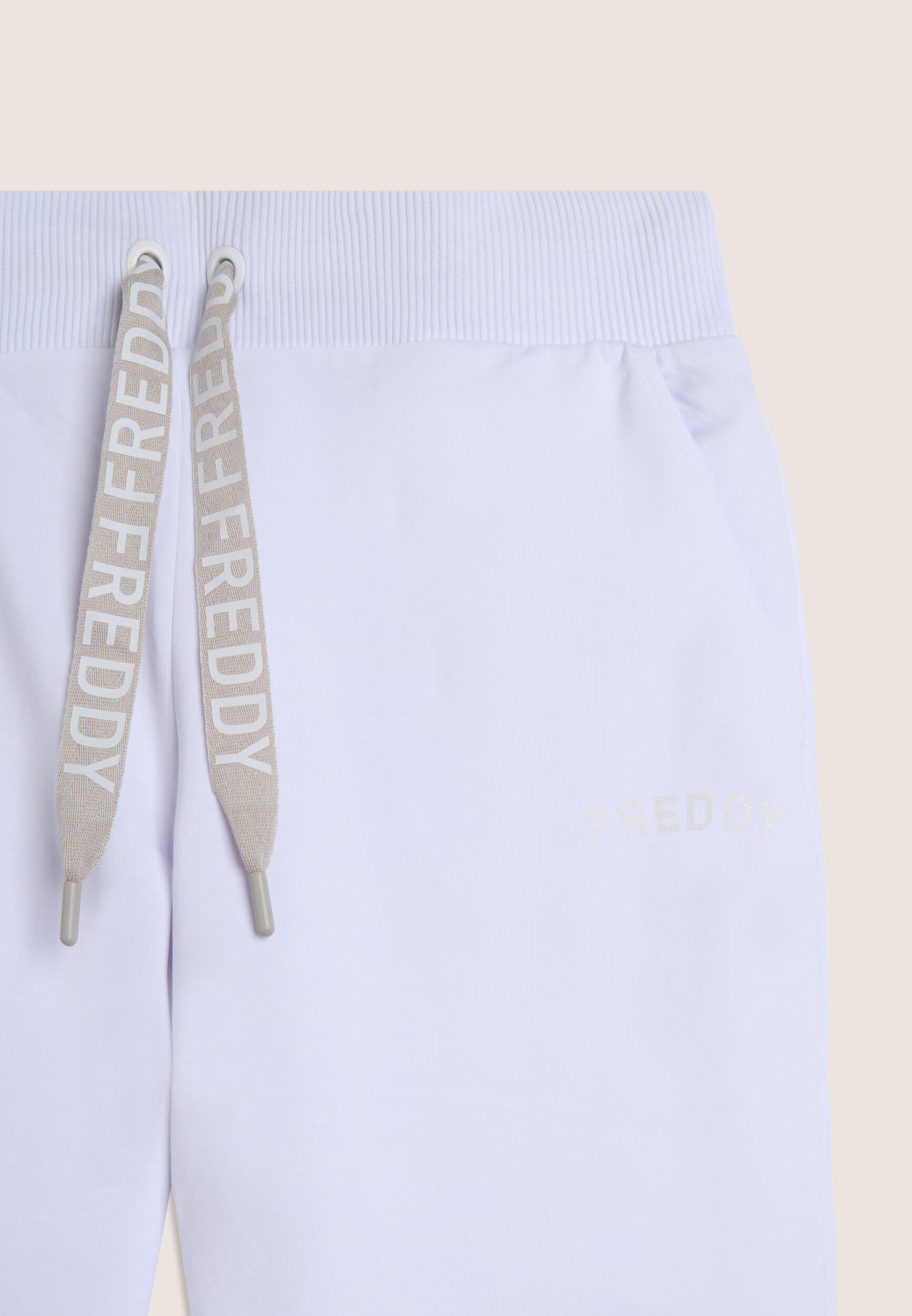 Pantaloni con Polsini in Costina e Logo FREDDY su coulisse 3/3