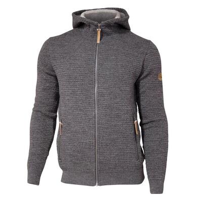 Vest morel hood male voor heren van wol - grey - grijs