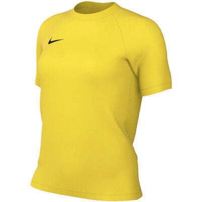 Dames t-shirt nike dri-fit geel - korte mouw, regular fit