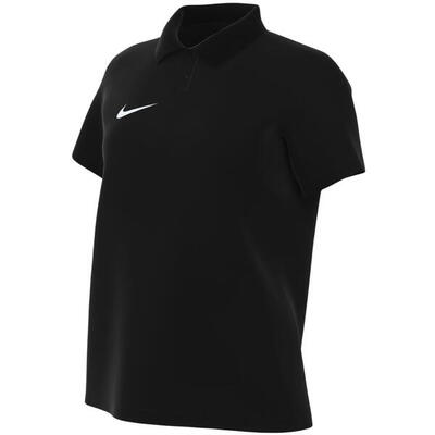 Nike dri-fit katoenen polo dames zwart, korte mouw