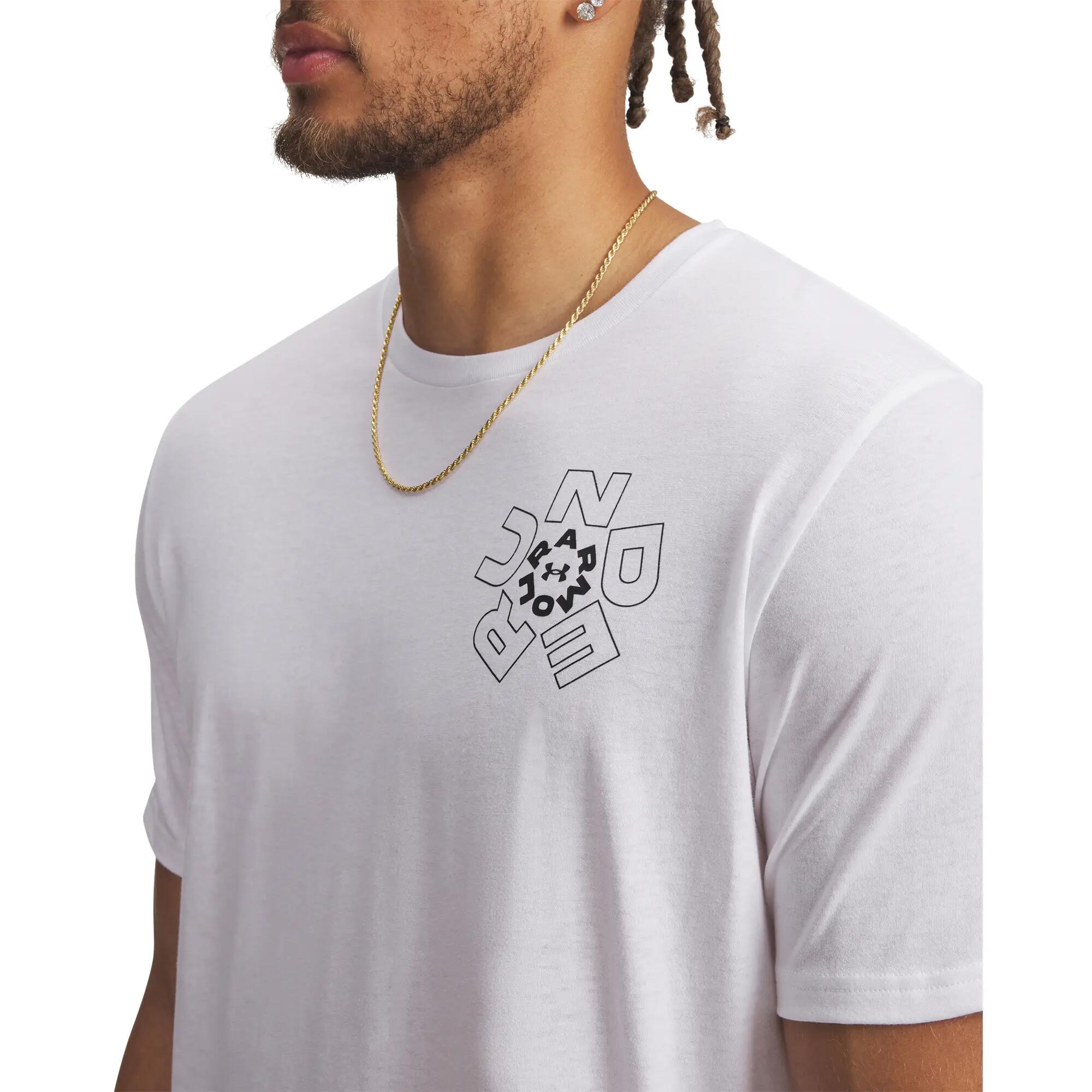 Camiseta Under Armour UA M Radial para hombre Blanco 3/3