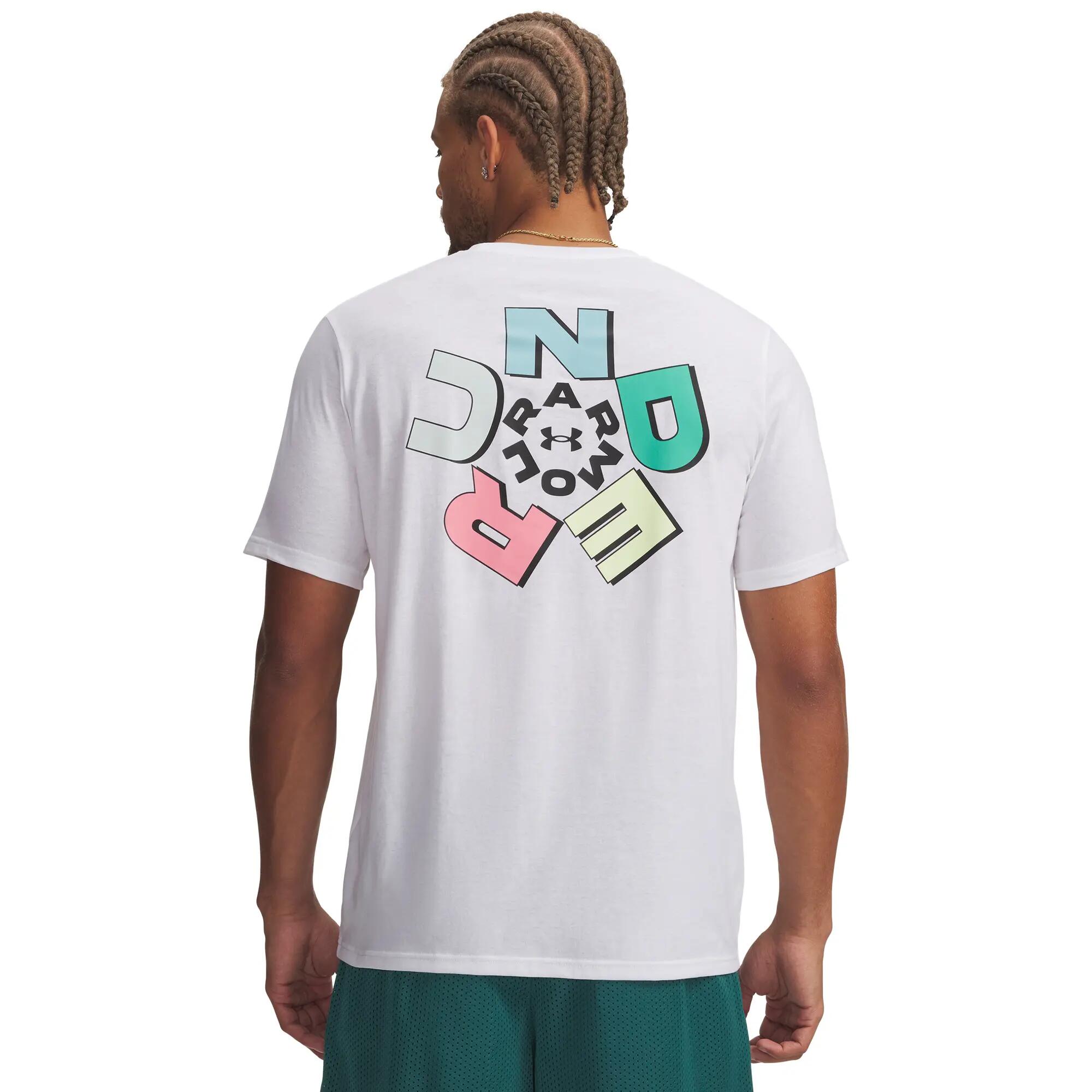 Camiseta Under Armour UA M Radial para hombre Blanco 2/3