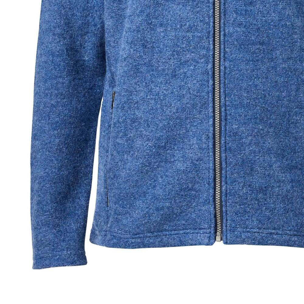Vest Danny Full Zip voor heren van viltwol - Denim - Blauw 3/5