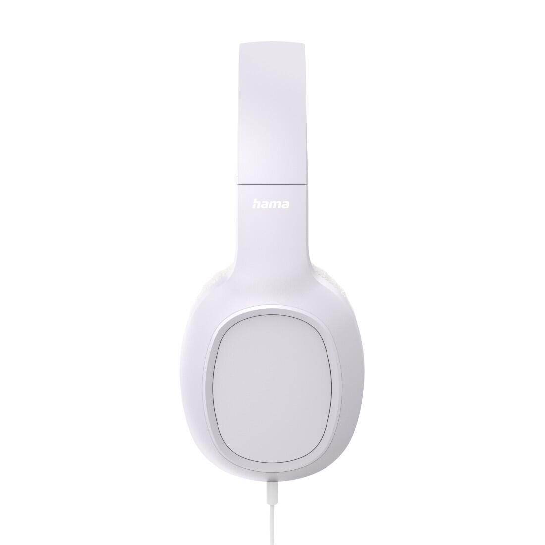 HAMA Kopfhörer Fun C, On-Ear USB-C Mikrofon, Weiß 3/6