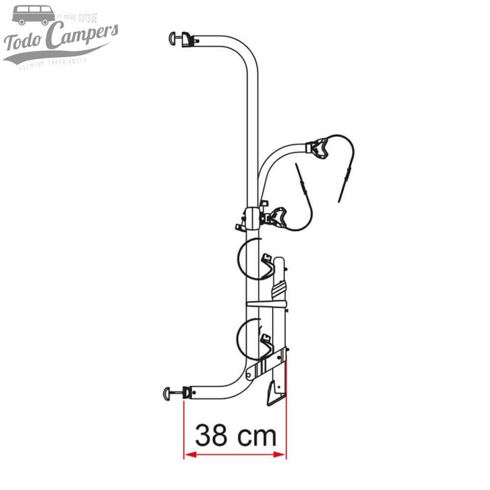 Portabicicletas Fiamma Carry Bike PRO para Autocaravanas - 2 BICIS / 2 E-Bikes 3/6