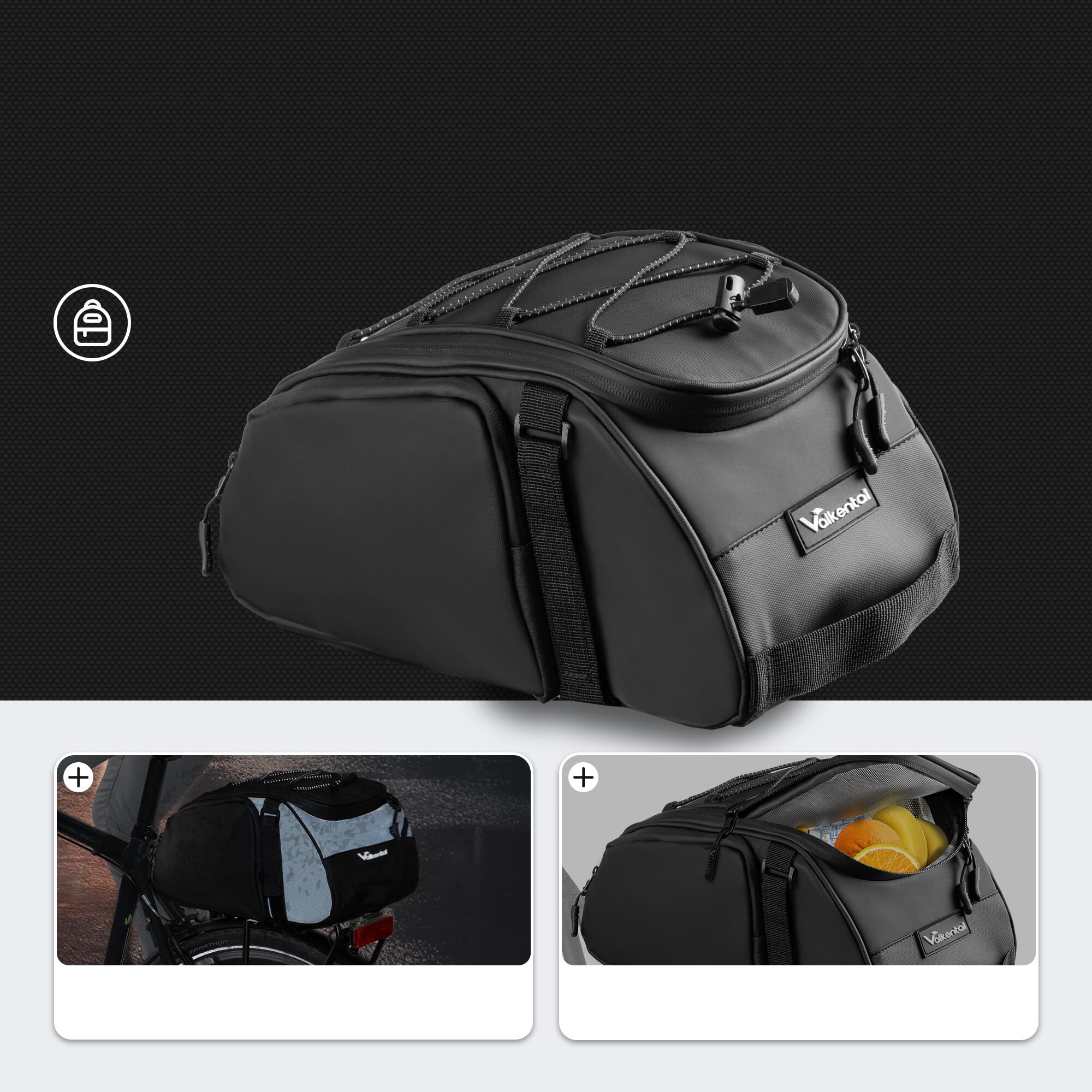 Bike Pannier, Backpack & Shoulder Bag with Handle 14L 2/7