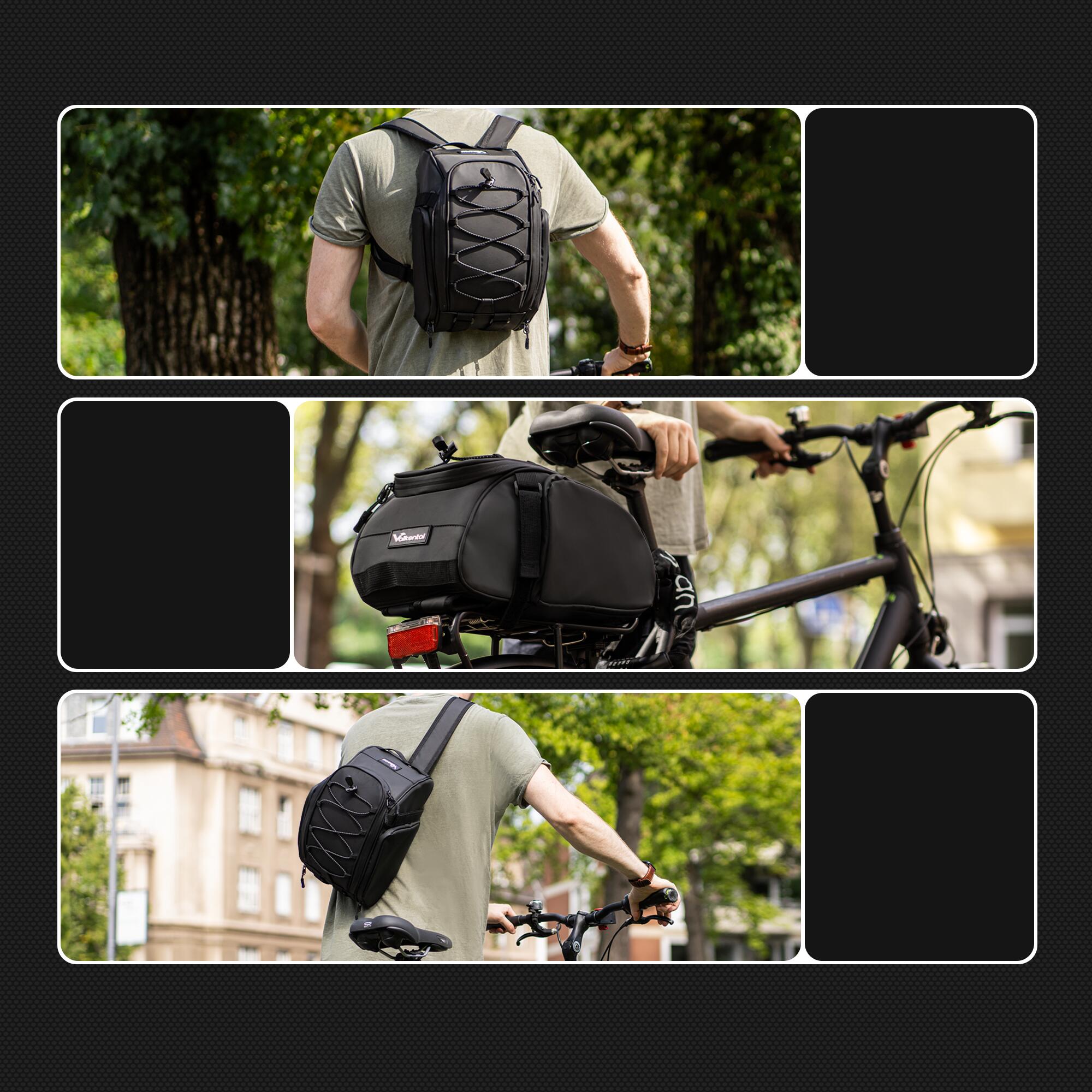 Bike Pannier, Backpack & Shoulder Bag with Handle 14L 5/7