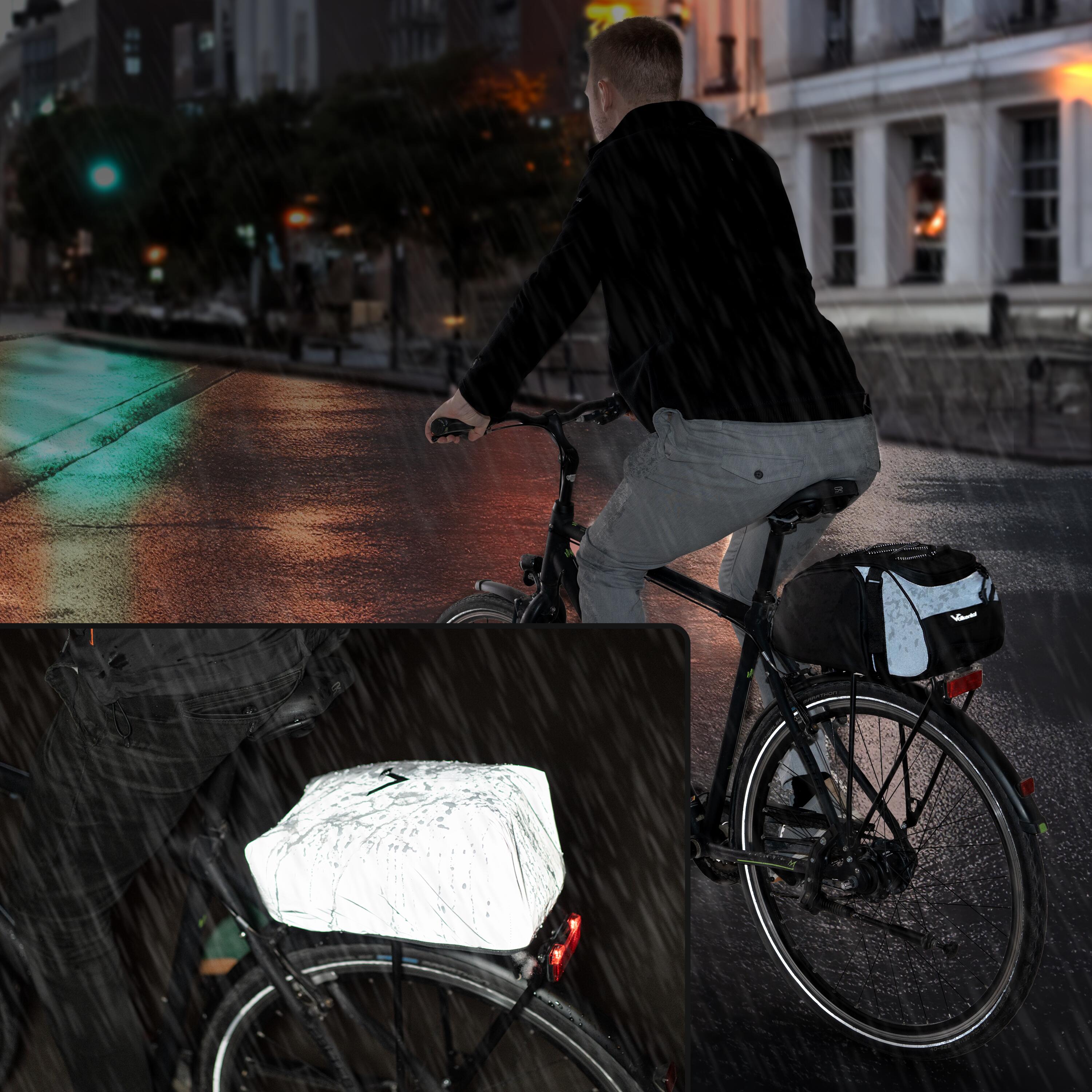 Bike Pannier, Backpack & Shoulder Bag with Handle 14L 7/7
