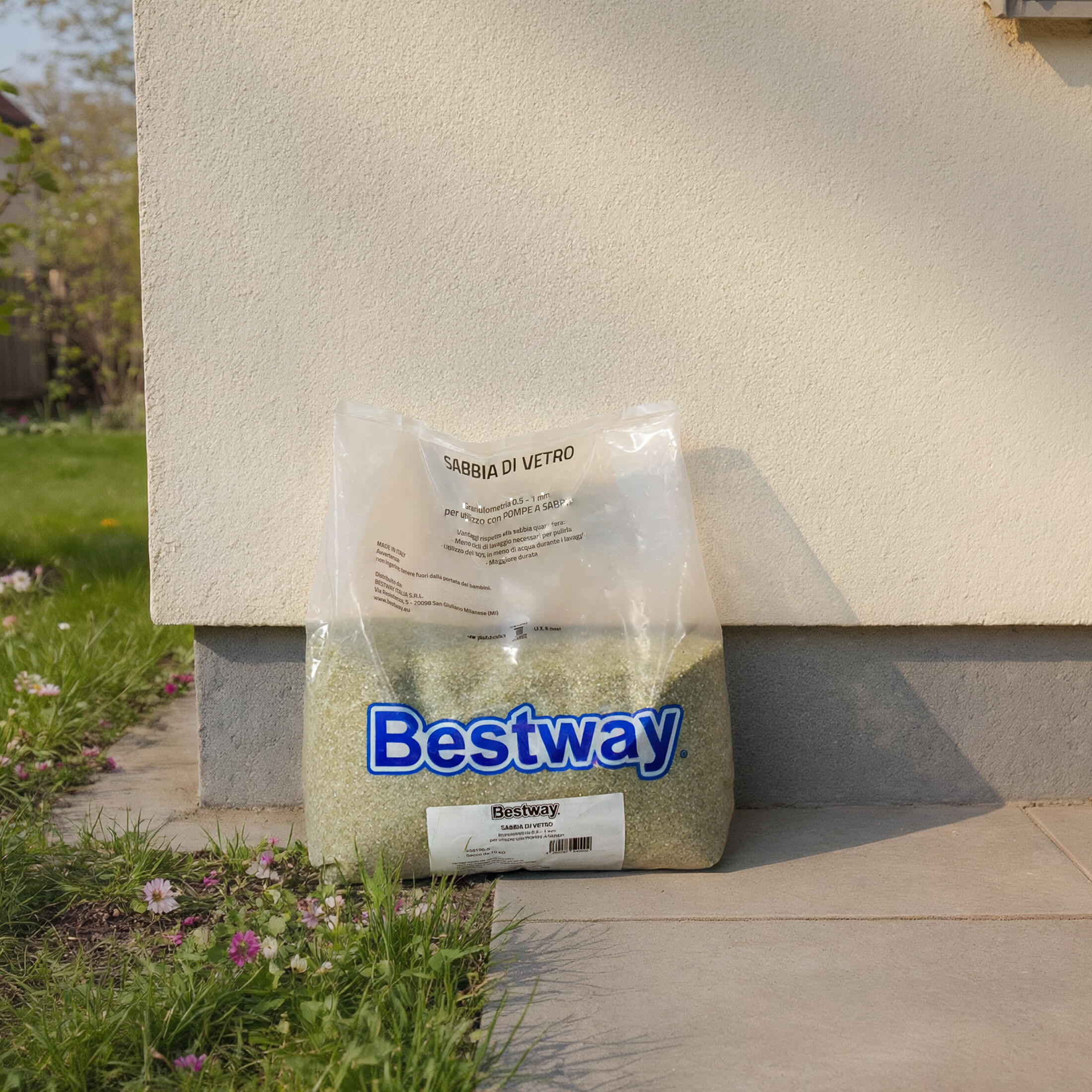 Bestway 58196-S 10 kg Sabbia di vetro per pompa filtro a sabbia 2/3