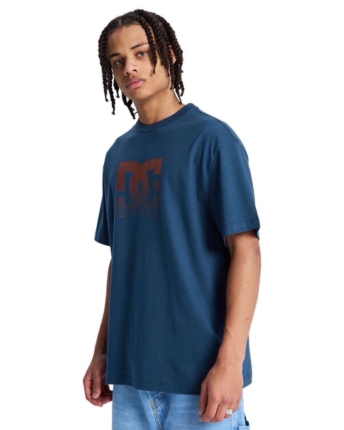 T-Shirt à manches courtes Bleu Homme 3/4