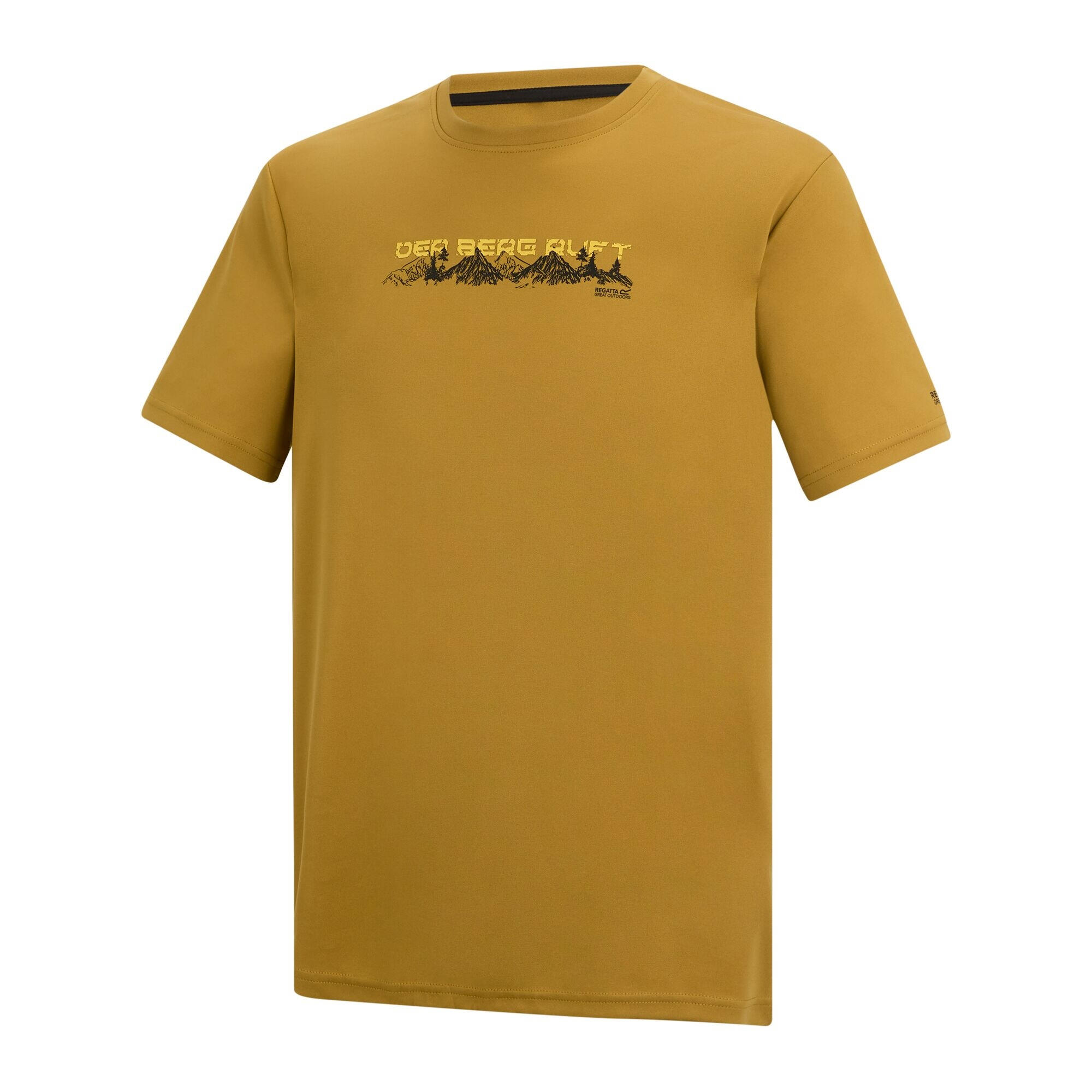 Heren Fingal Slogan Berg TShirt (Hout Bruin) 3/5