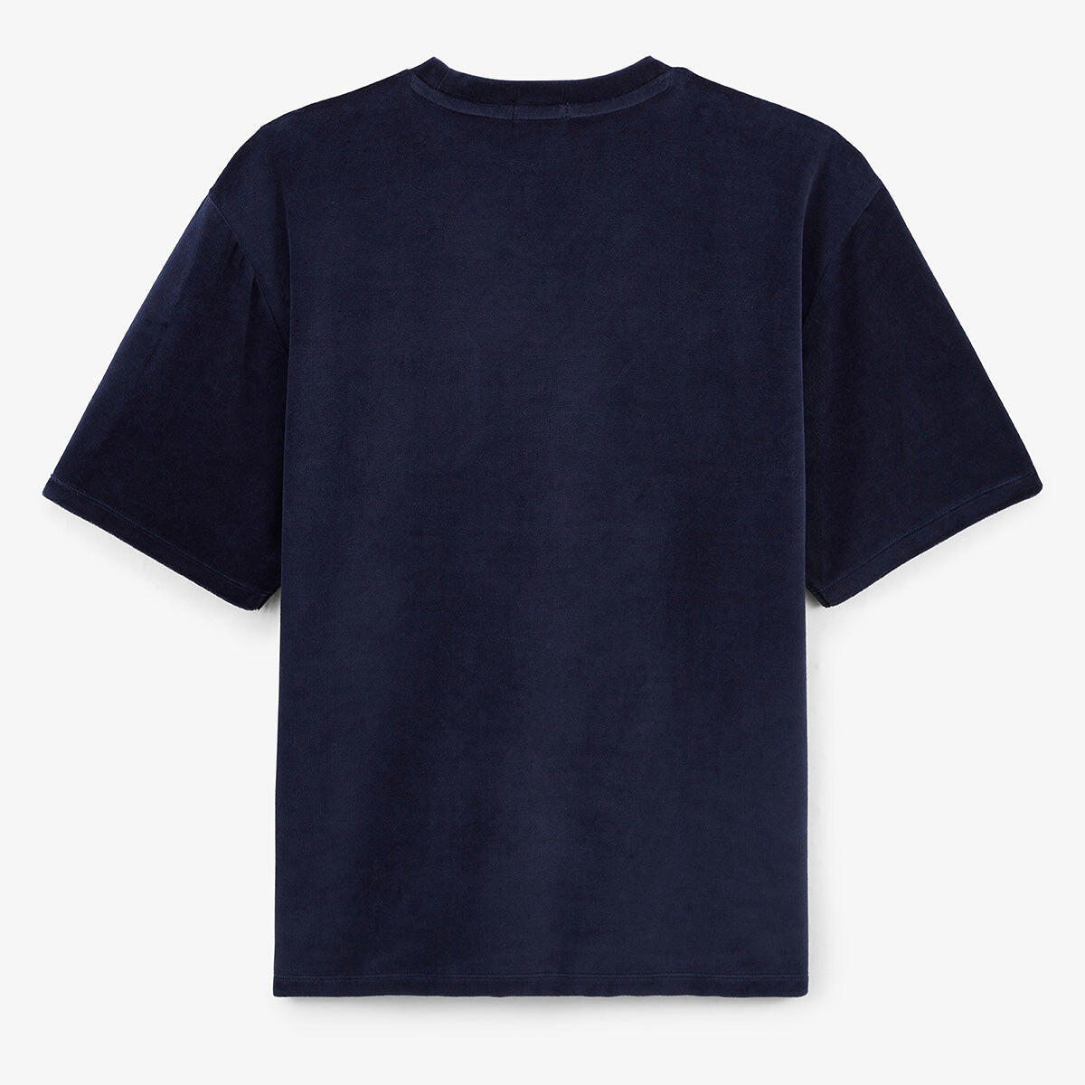 Camiseta de cuello redondo Thor en tejido de rizo azul ópalo 2/5