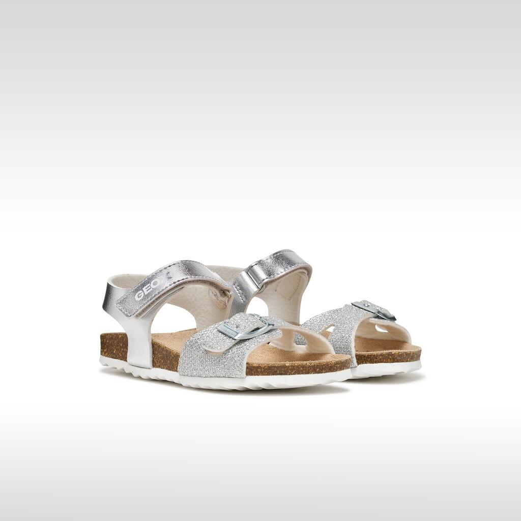 Sandales Fille J ADRIEL GIRL Argent 3/7