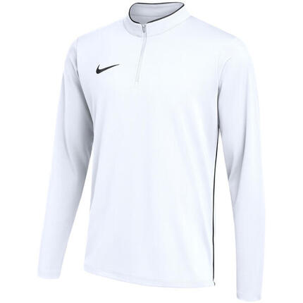 NIKE sweat homme Dri-FIT entraînement blanc - col rond, doublure polaire