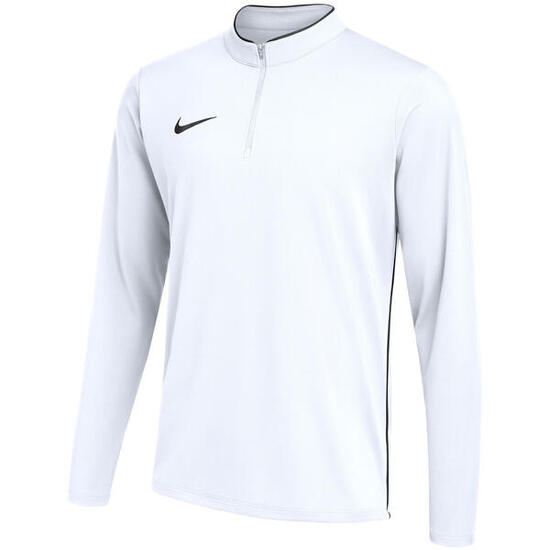 NIKE sweat homme Dri-FIT entraînement blanc - col rond, doublure polaire