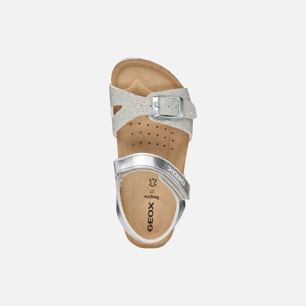 Sandales Fille J ADRIEL GIRL Argent 7/7