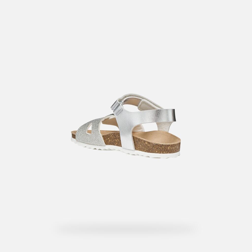 Sandales Fille J ADRIEL GIRL Argent 5/7