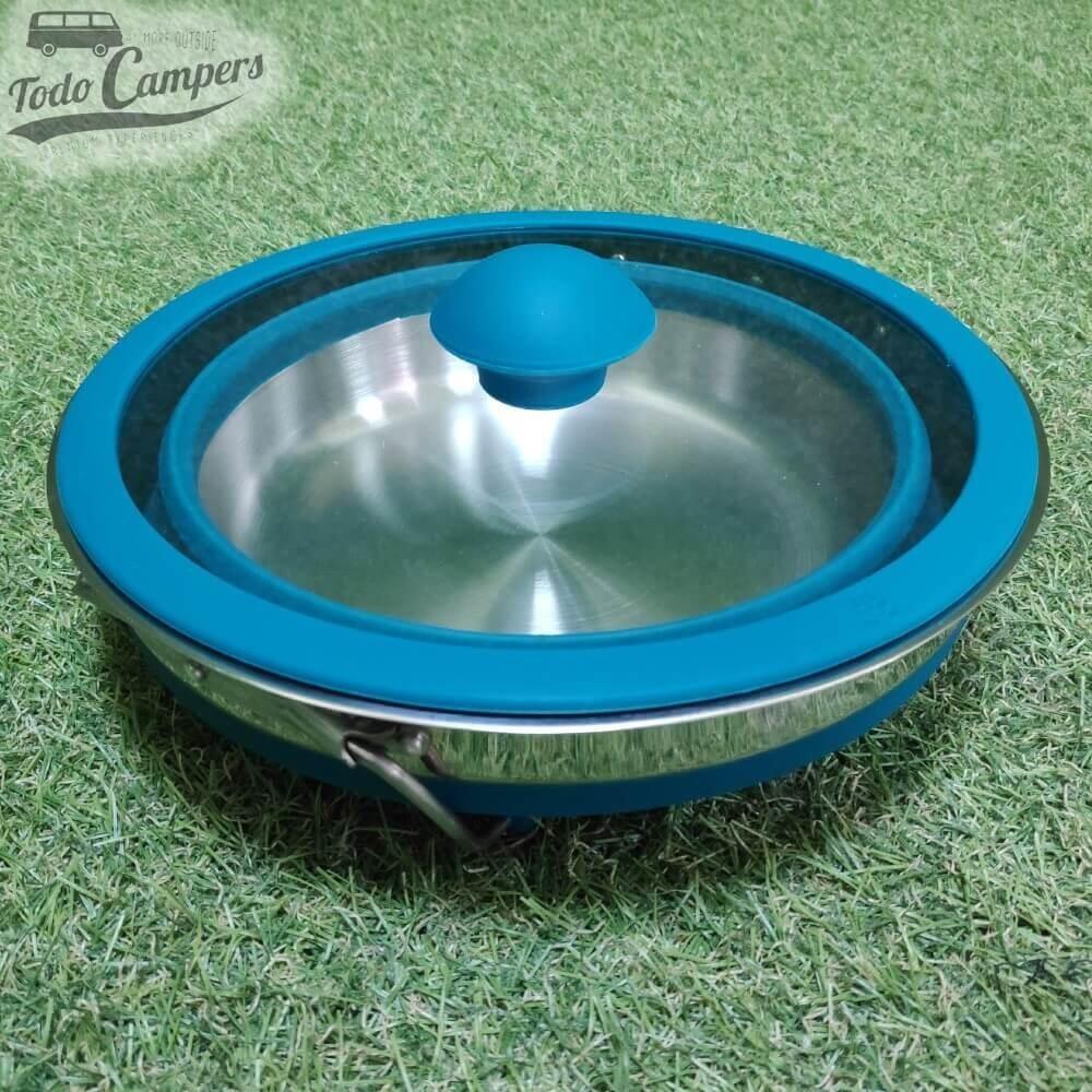 Olla plegable de silicona 2L para camping y camper – 20 cm 6/7