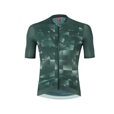 Fietsshirt korte mouwen heren fz skys escape forest - groen