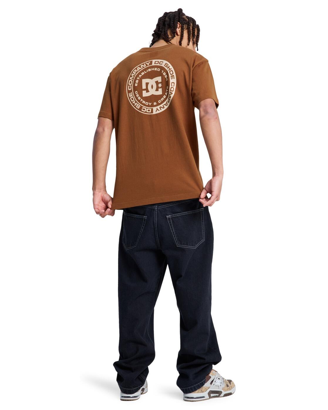 T-shirt à manches courtes Marron Homme 3/4