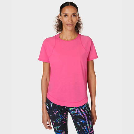SWEATY BETTY Breathe Easy Mesh T-Shirt LICHTROZE XS