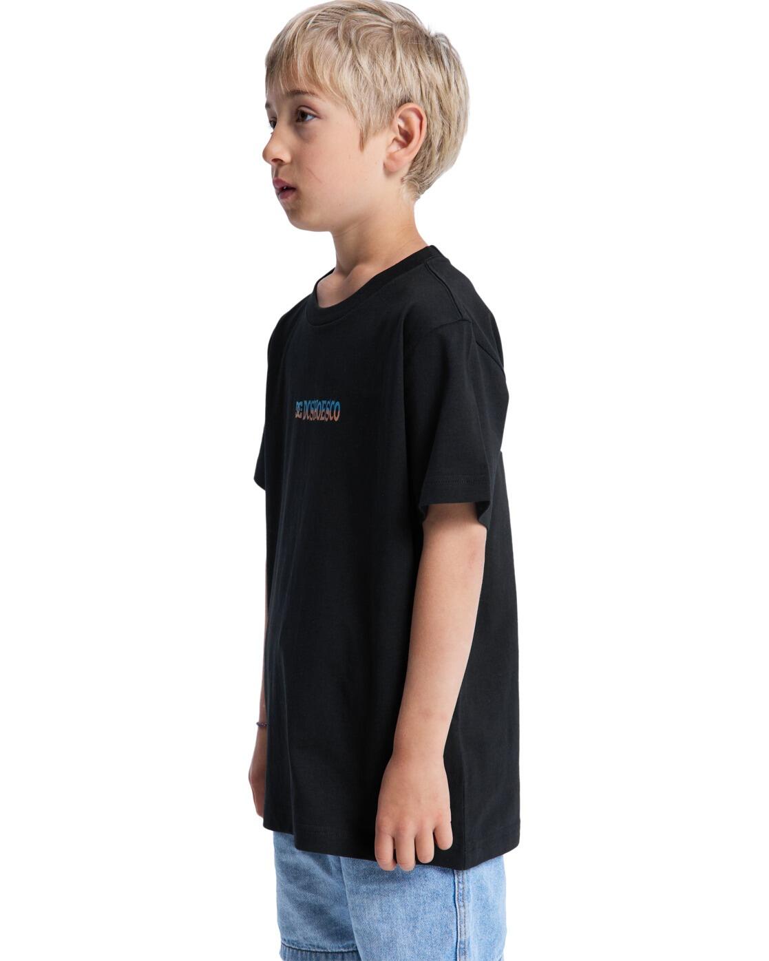 Camiseta de manga corta MEDITATING Negro Niño 3/4
