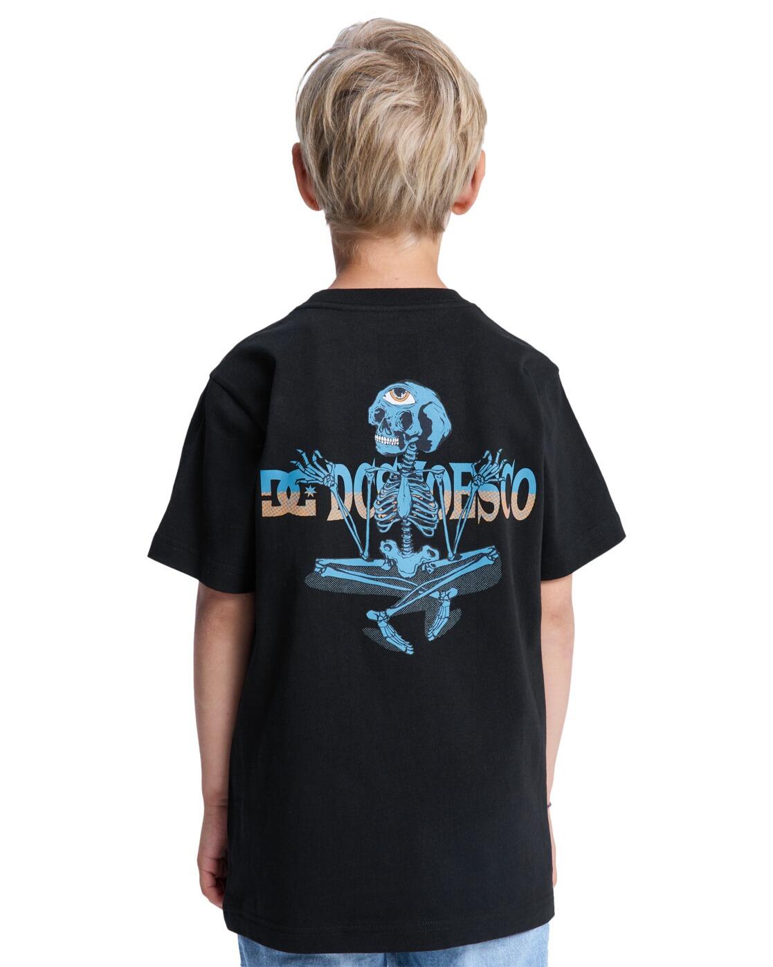 Camiseta de manga corta MEDITATING Negro Niño 2/4
