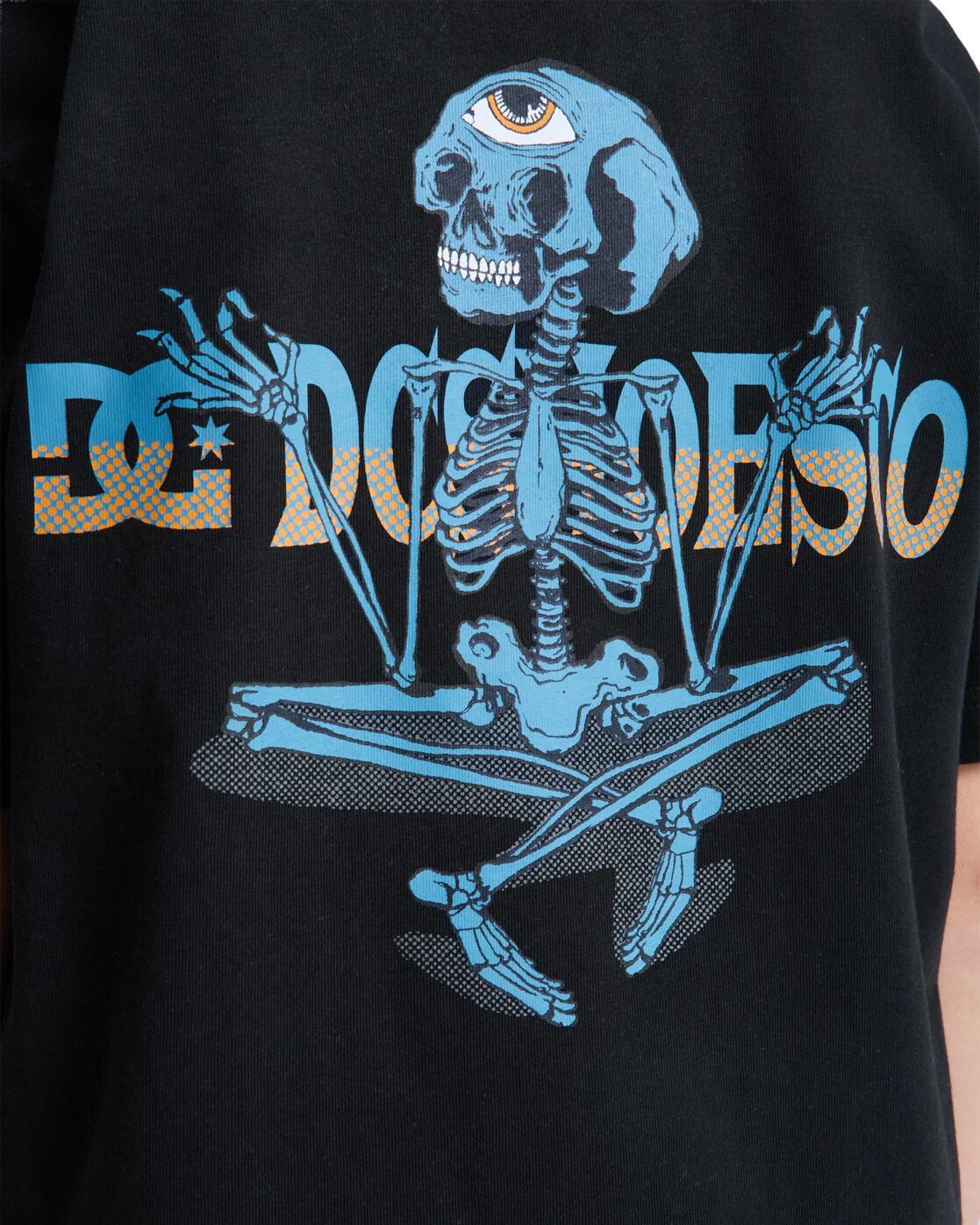 Camiseta de manga corta MEDITATING Negro Niño 4/4