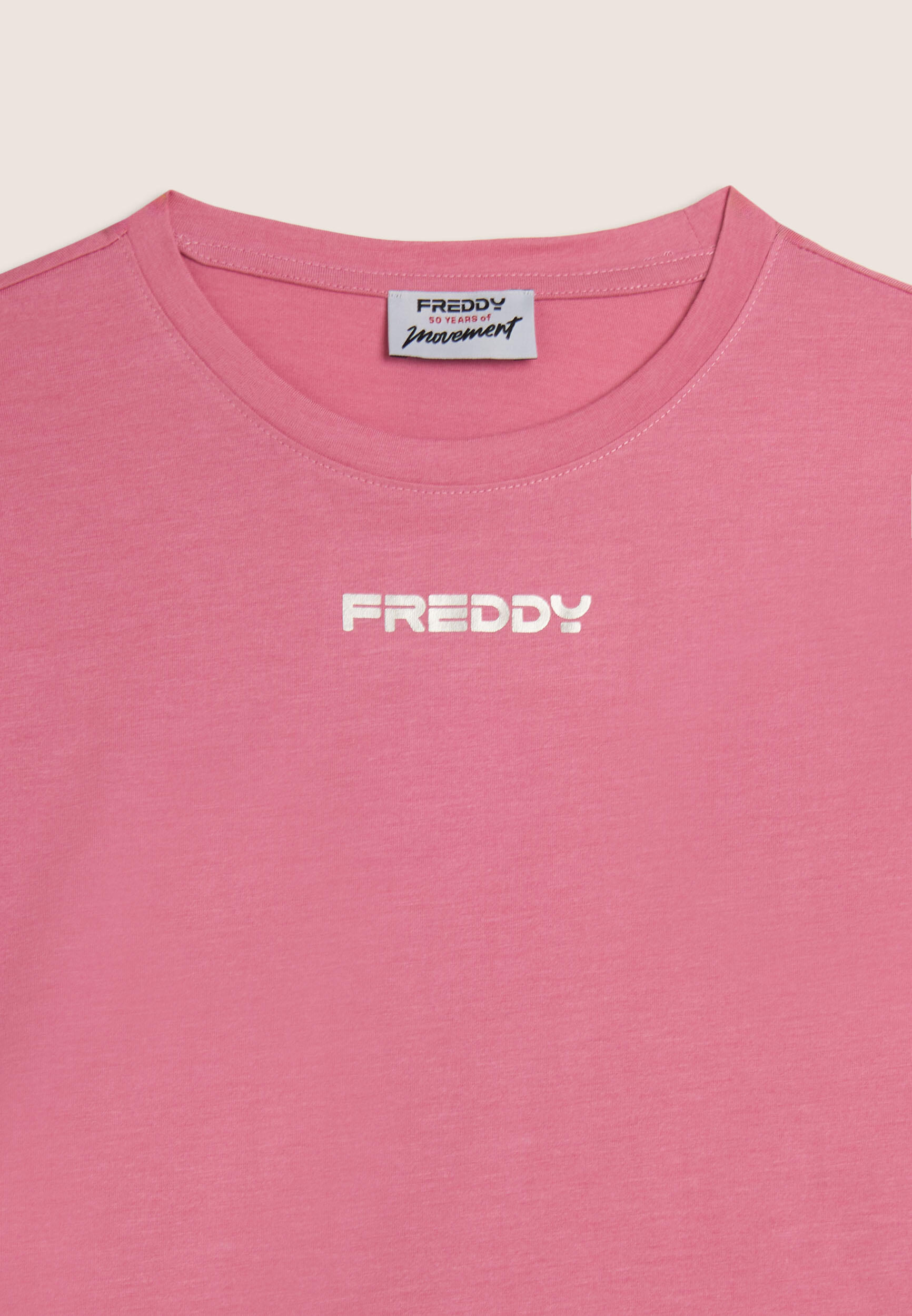T-shirt avec imprimé MOV perlé et détails contrastés 3/3