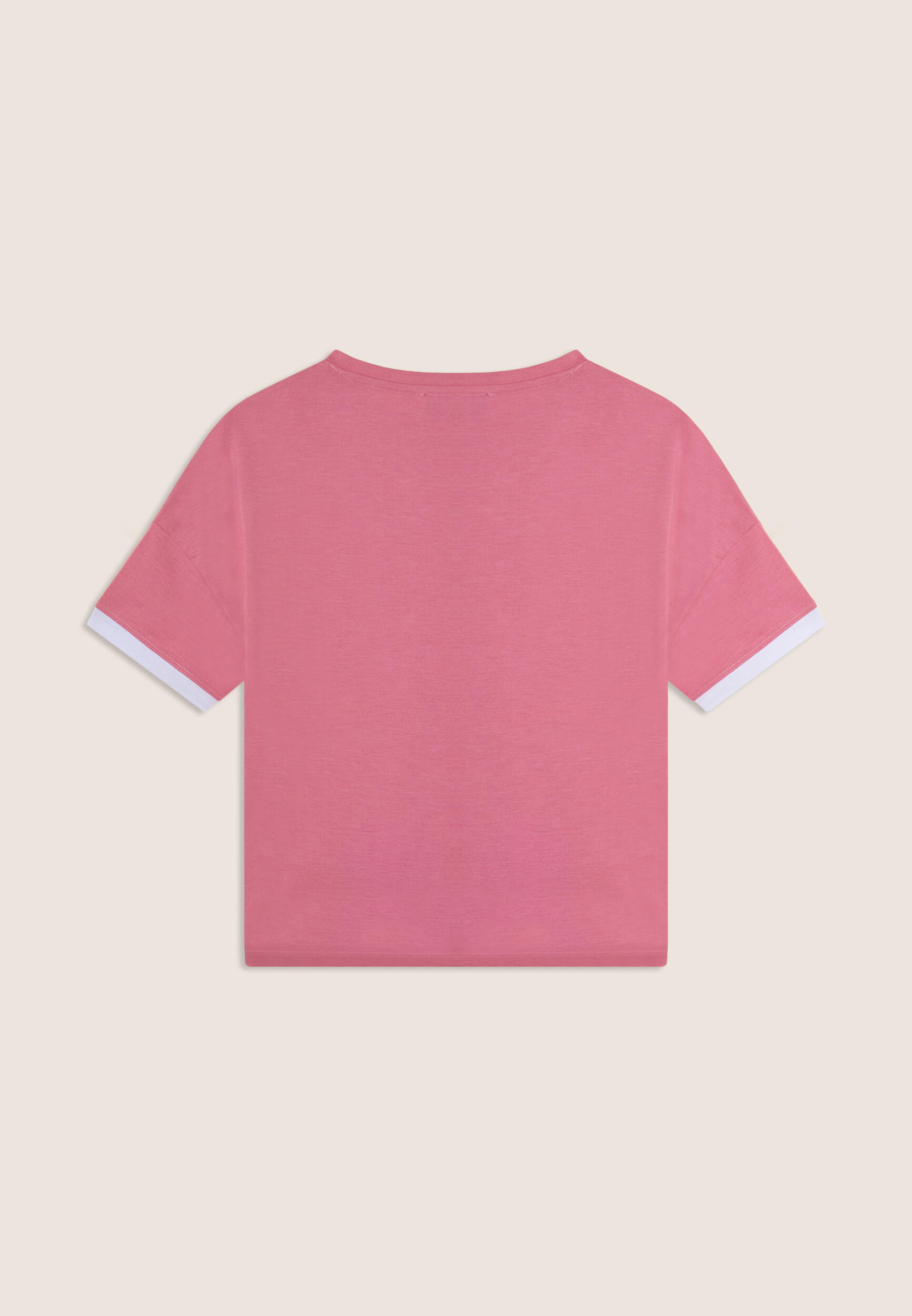 T-shirt avec imprimé MOV perlé et détails contrastés 2/3