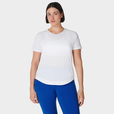 Sweaty betty breathe easy mesh t-shirt lichtroze xs
