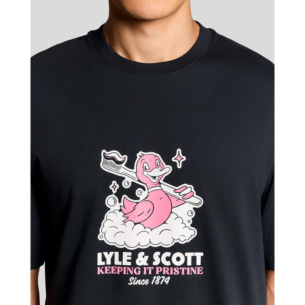 T-shirt grafica Lyle & Scott Rubber Duck 3/6