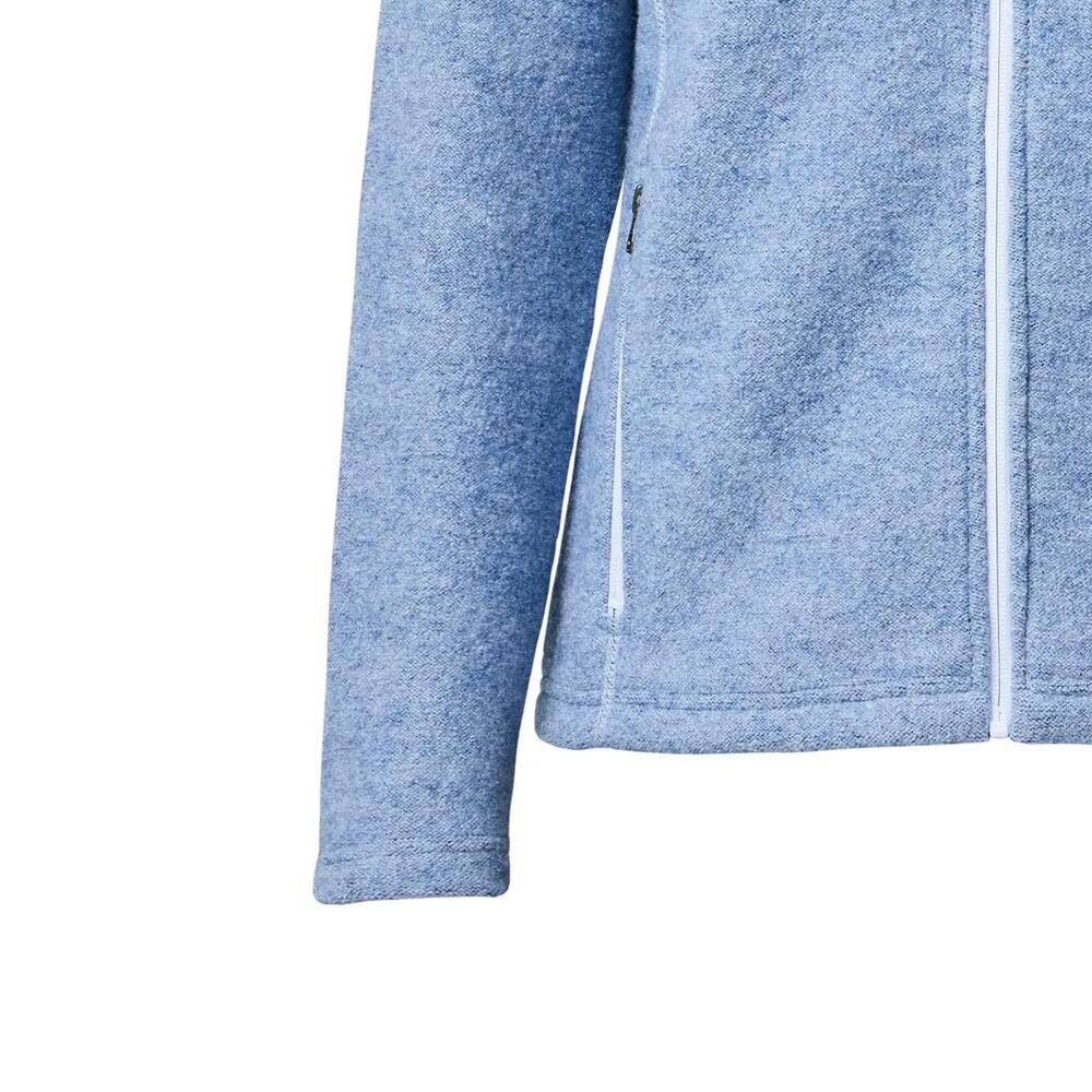 Gilet zippé en laine pour femme Beata Faded Denim - Bleu 2/4