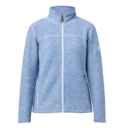 Damen-Strickjacke aus Wolle Beata Faded Denim – Blau