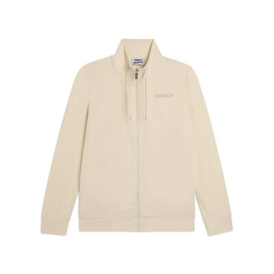 Felpa Comfort Fit Collo Alto con Zip e Logo FREDDY