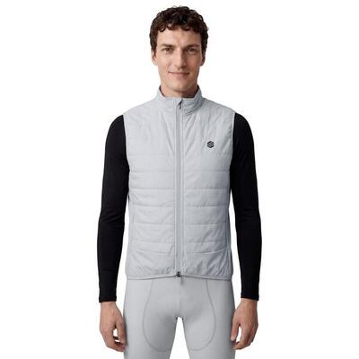 Gilet termico da ciclismo da uomo SRX Ultra Warm Gray Grigio