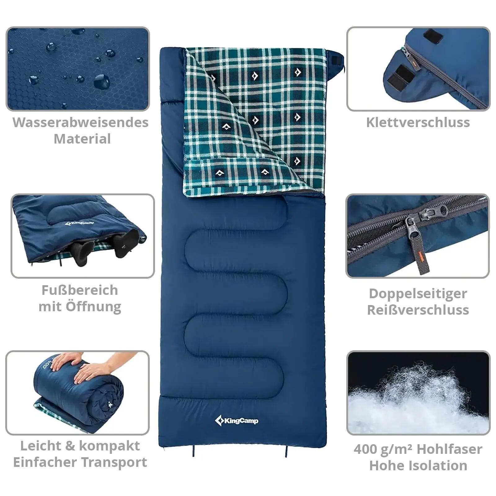 Sac de couchage d'hiver Snowflake large coton 3/7